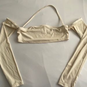 SHEIN cream crop top